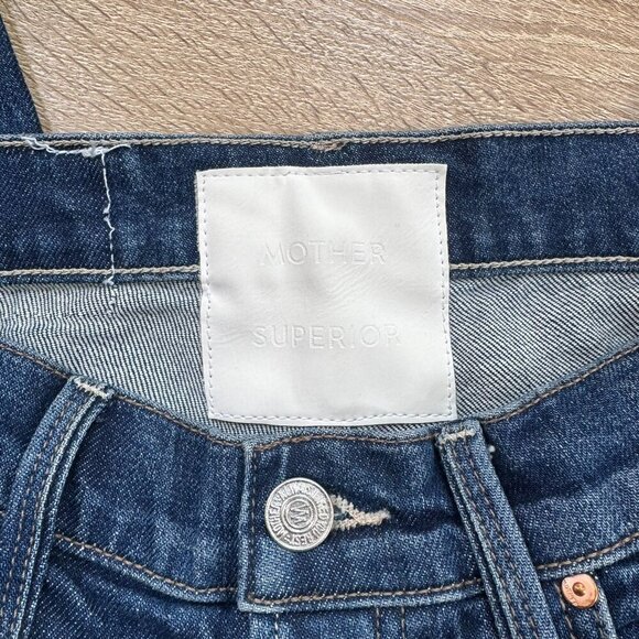 MOTHER Superior The Tomcat Ankle Jeans Straight Leg in Cannonball Blue Denim - Picture 6 of 13